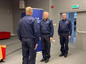 Złożenie meldunku Komendantowi Wojewódzkiemu Policji w Lublinie.